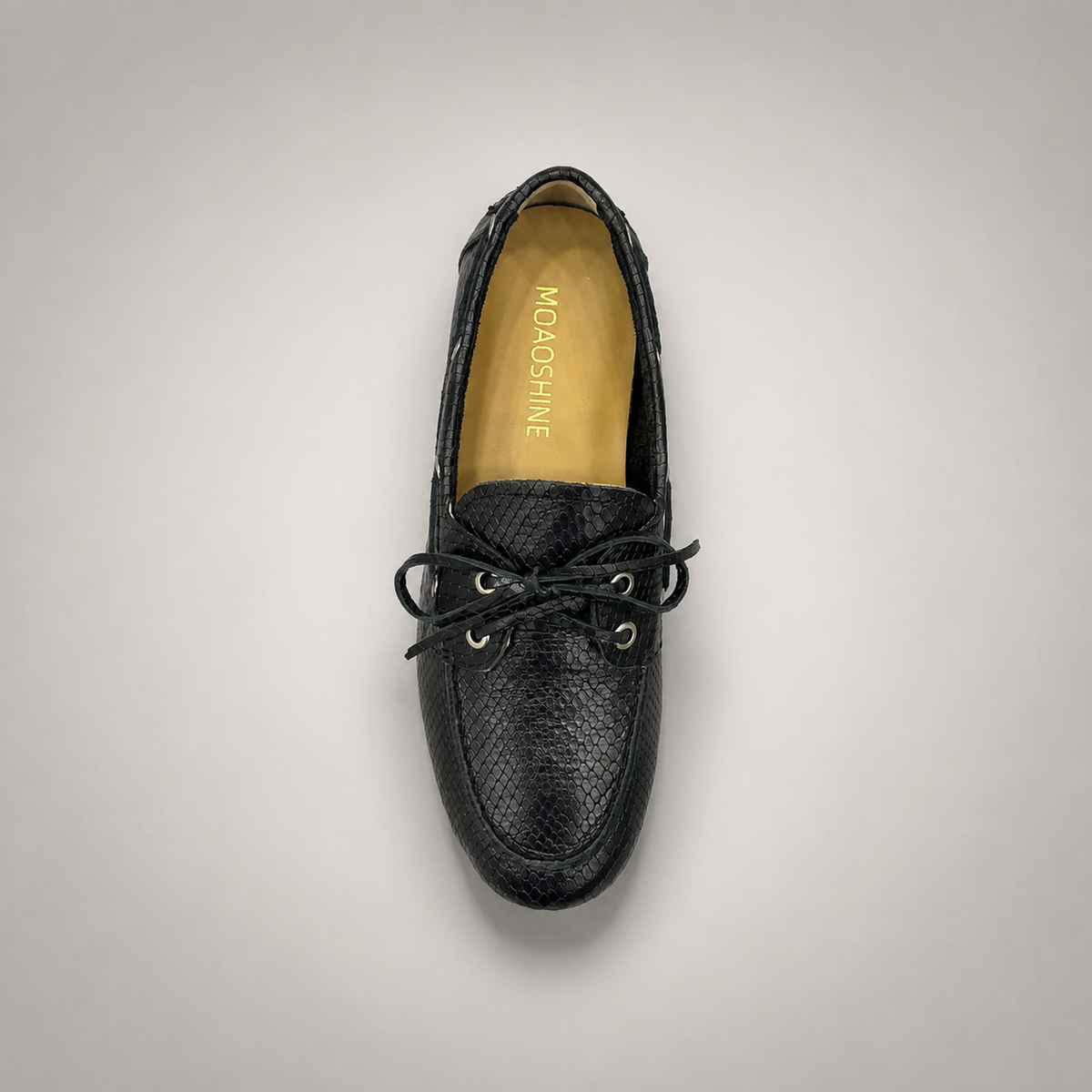 Black boat shoe product view 4