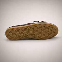 Burgundy boat shoe product view 4