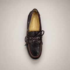 Burgundy boat shoe product view 5