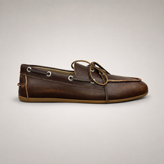 Brown boat shoe product view 2