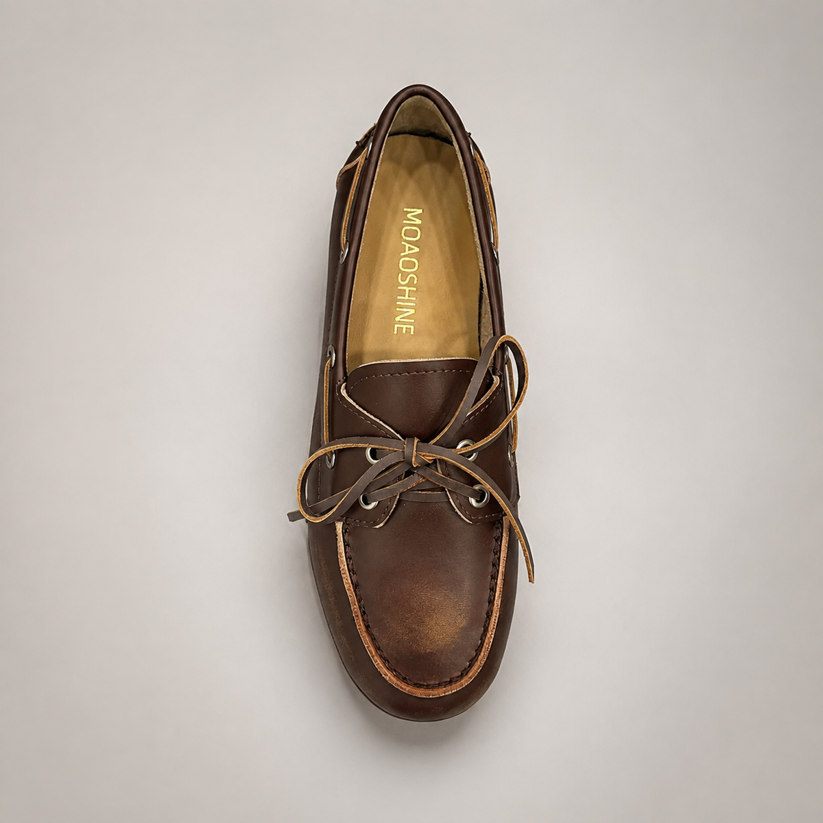 Brown boat shoe product view 5