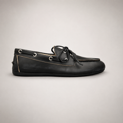 Black boat shoe product view 2