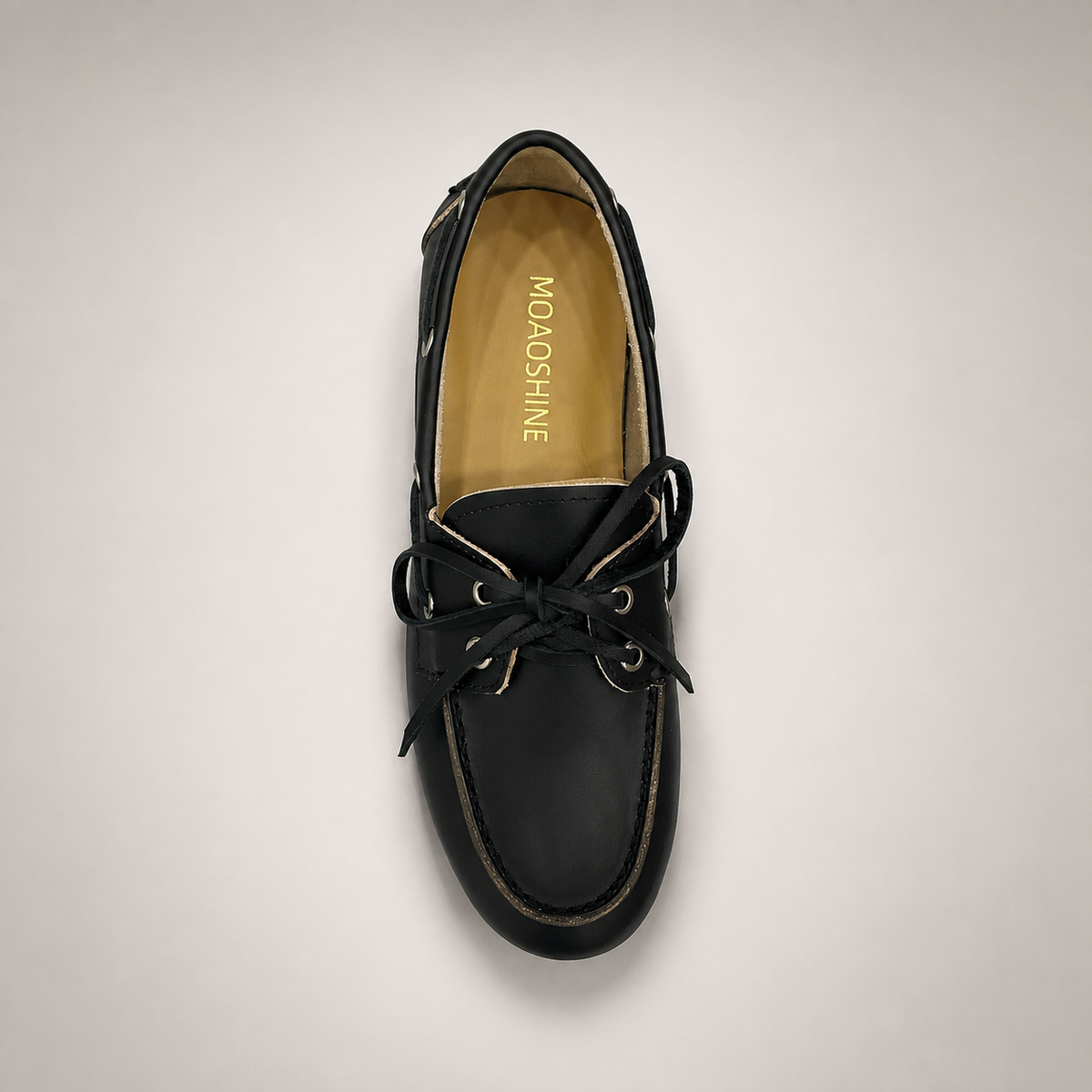 Black boat shoe product view 5