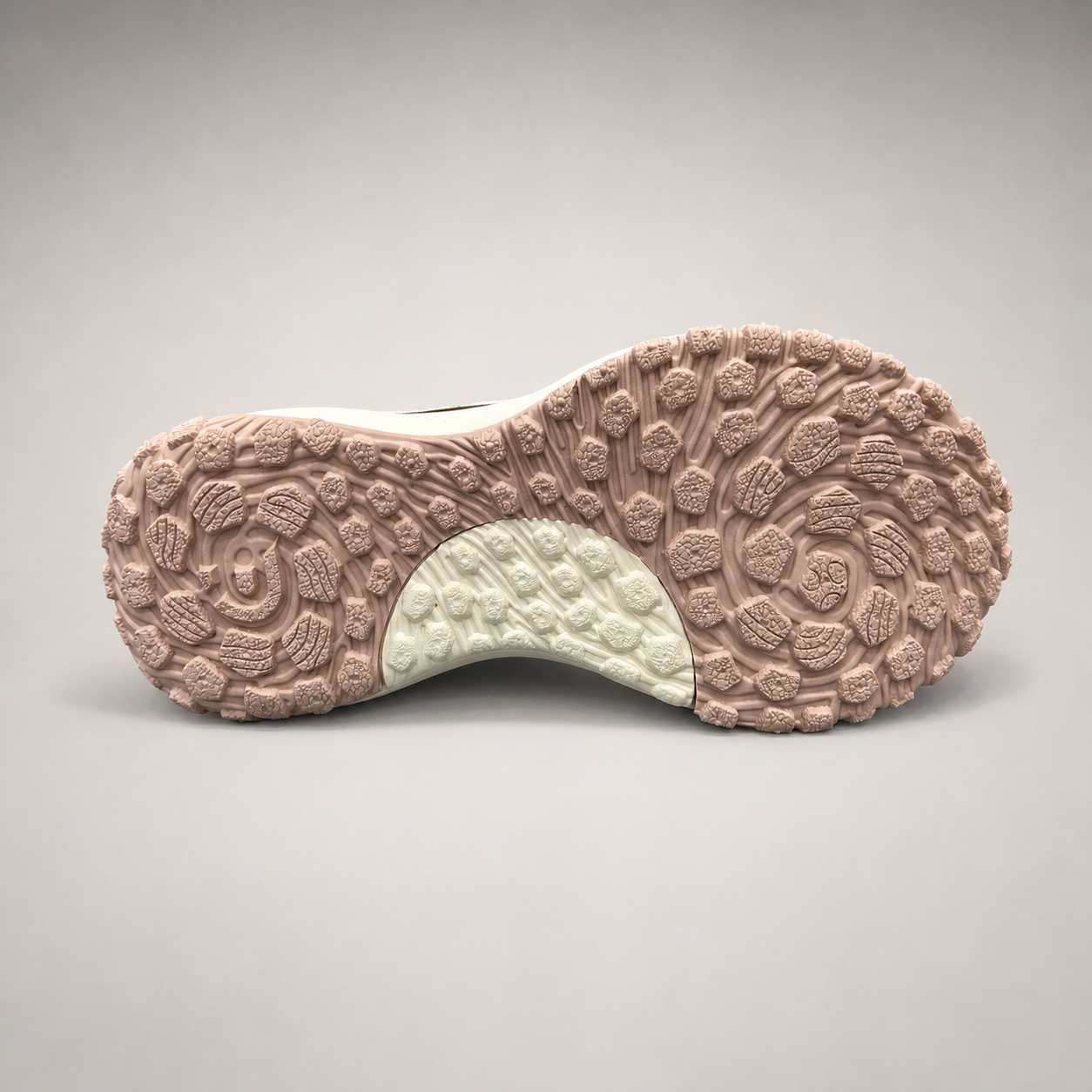 Dark Brown sneaker outsole view showing the rubber outsole
