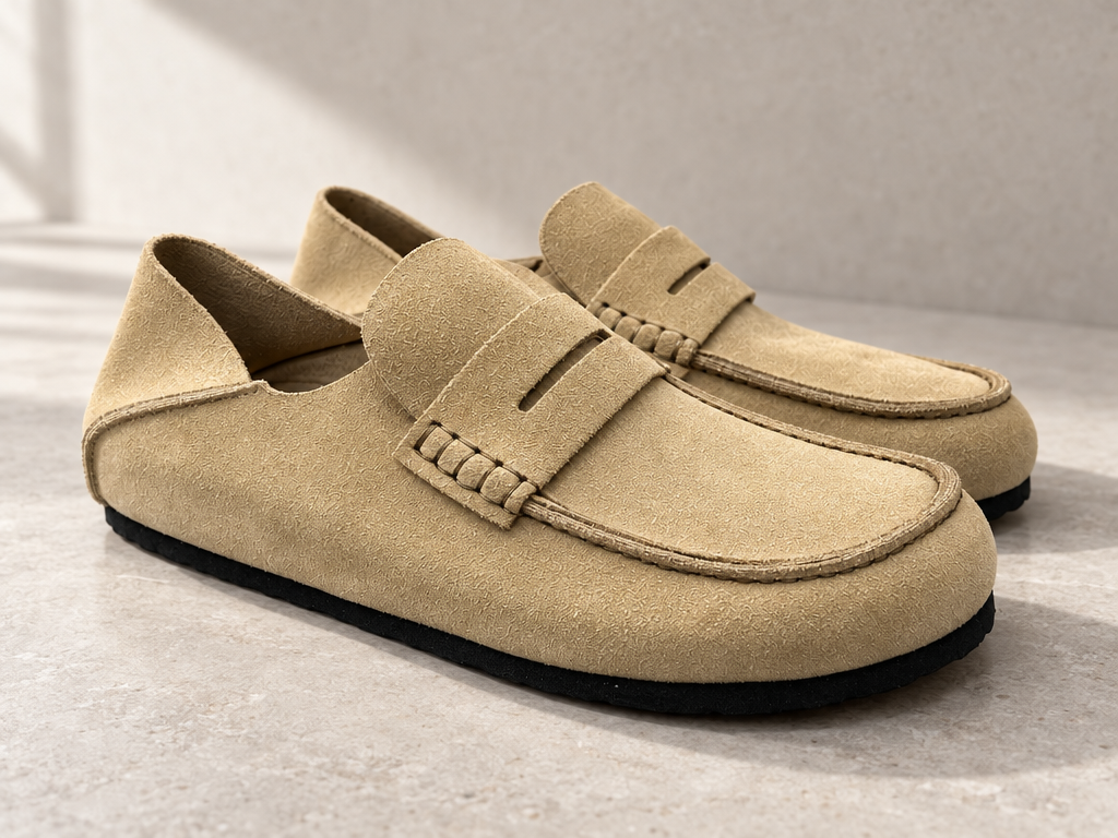 AI detail illustration: raised toe seam. Refer to the original product photos.