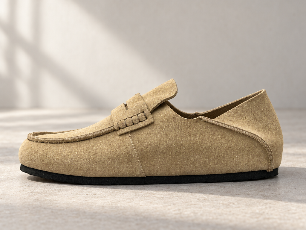 AI detail illustration: suede upper. Refer to the original product photos.